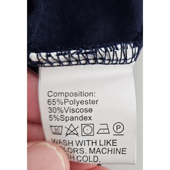 Womens Black Babydoll Short-Sleeve Boho Skater Dress Swiss Dot Pattern Size Med - Picture 11 of 11